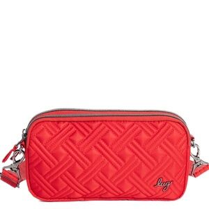 Lug Coupe XL Convertible Crossbody Bag, Poppy Red, NWT